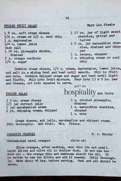 Has anyone tried the Paradise Oranges? I'm intrigued! 🍊 (From a 1976 cookbook called Favorite Recip...