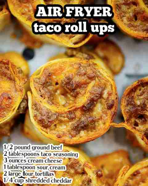 Cheesy Taco Pinwheels! Recipe in the Comments