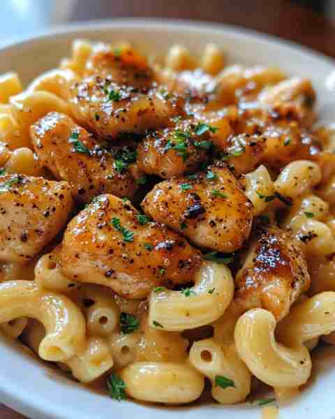 Sweet & Spicy Honey Pepper Chicken with Creamy Mac & Cheese 🍯🌶️🍗🍽️ 📝Ingredients: **For the Honey...