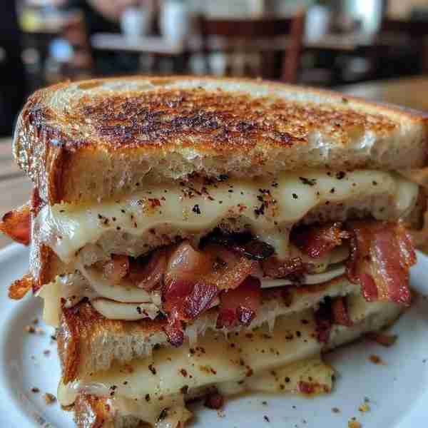🧀 Ultimate Bacon Grilled Cheese Sandwich 🥓 Elevate your comfort food with the Ultimate Bacon Grill...