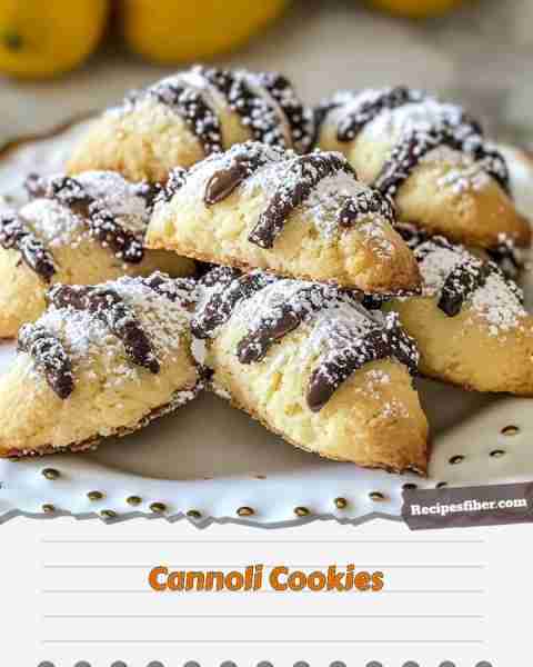 Cannoli Cookies 🍪✨🧀 Indulge in these soft, delicious cookies inspired by classic cannoli! 📋 In...