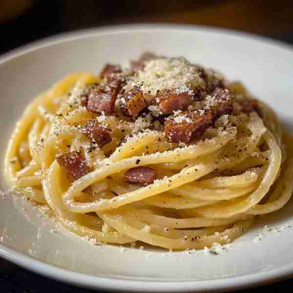 Spaghetti Carbonara Recipe: Ingredients: Spaghetti or Bucatini – 400g (about 14 oz) Pancetta or Guan...