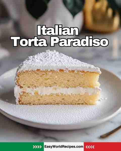 🇮🇹 Italian Torta Paradiso A soft, airy cake dusted with powdered sugar – heavenly with coffee or tea...