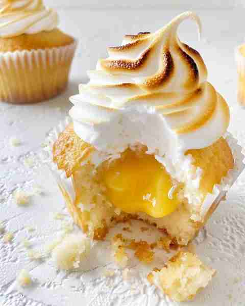 Lemon Meringue Cupcakes Ingredients: For the Cupcakes: 1 ½ cups all-purpose flour 1 ½ tsp baking pow...
