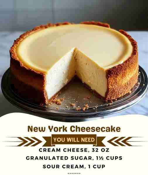 🗽🍰 Classic New York Cheesecake Dream ✨🧀 Rich, creamy, and ultra-smooth with a buttery crust — th...