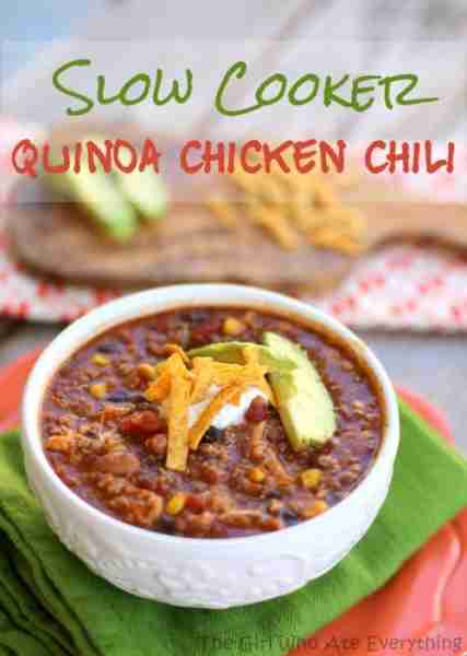 This Slow Cooker Quinoa Chicken Chili is a hearty, protein-packed meal that’s perfect for busy days....
