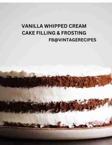 THIS #simplerecipe WHIPPED CREAM FILLING & FROSTING MAY BE MADE IN ANY FLAVOR YOU LIKE. 2 CUPS HEAV...