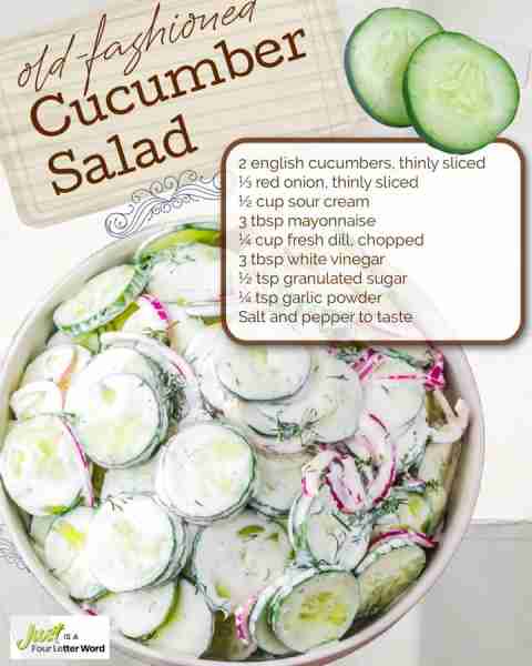 This creamy cucumber salad is the ultimate side dish! Made with crisp cucumbers, fresh herbs, and a...