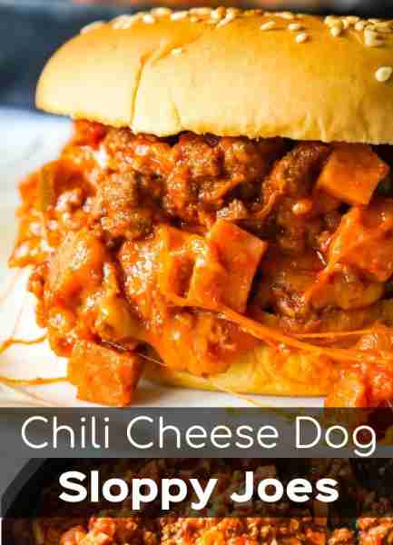 Chili Cheese Dog Sloppy Joes! Recipe in the Comments