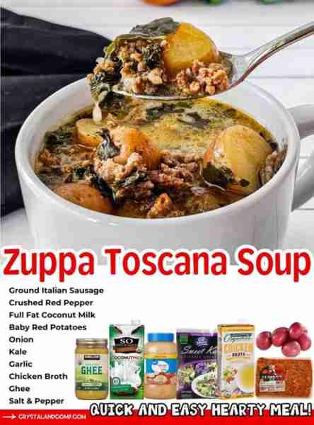 🥬🥔 ZUPPA TOSCONA SOUP! Better than Olive Garden! 🥬🥔 Get the Recipe in the Comments: ⭐️