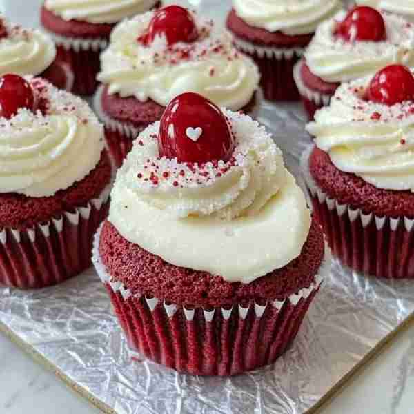 Strawberry Cheesecake Red Velvet Cupcakes Ingredients: For the Cupcakes: 1 ½ cups all-purpose flour...