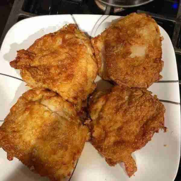 Made some fried chicken tonight😋 Temp 375 and I cooked them on both sides for 22minutes... so I wil...