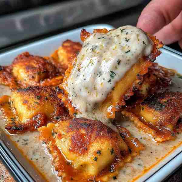 Fried Ravioli with Garlic Marinara Ingredients: 1 pound cheese ravioli (any filling you prefer) 1/2...