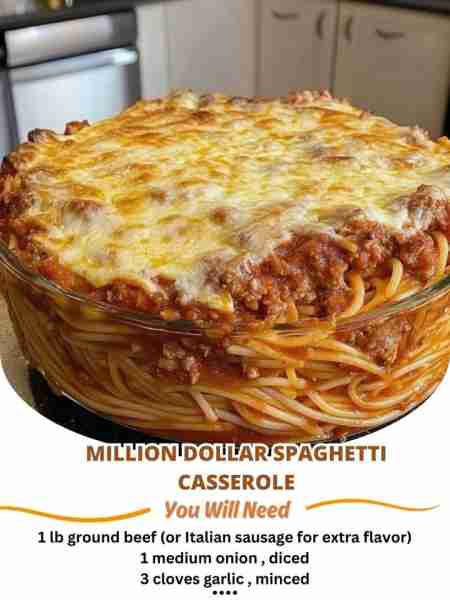 Million Dollar Spaghetti Casserole Ingredients You’ll Need Serves 6–8 For the Casserole: 1 lb ground...