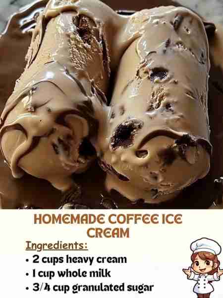 Homemade Coffee Ice Cream – A Dreamy Treat Ingredients: 2 cups heavy cream 1 cup whole milk 3/4 cup...