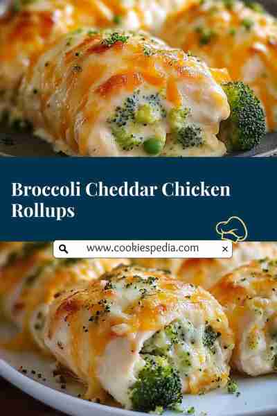 Broccoli Cheddar Chicken Rollups Ingredients : for 6 servings 3 ½ cups broccoli(525 g), finely chopp...