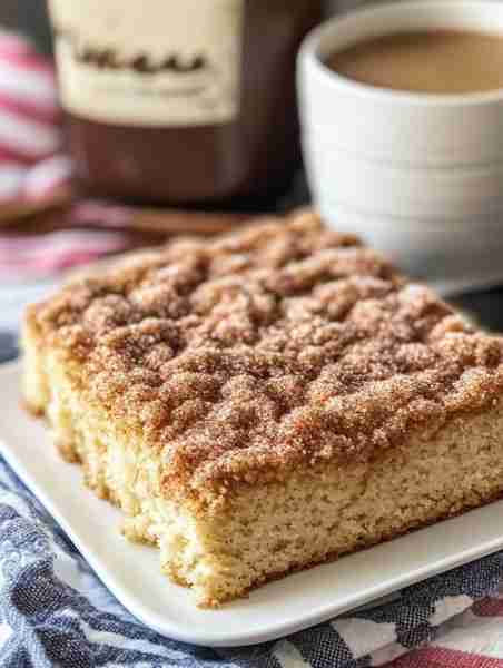 Cinnamon Swirl Amish Coffee Cake 💫🌀🍰 Swirls of cinnamon sugar in a buttery batter — this Amish Co...