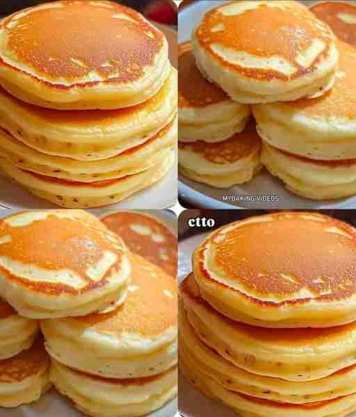 Fluffy Pancake Recipe! Ingredients : - 1 1/2 cups all-purpose flour - 3 teaspoons baking powder - 1/...