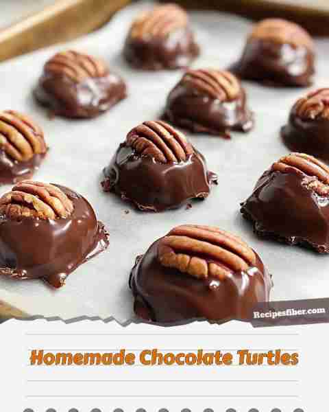 Homemade Chocolate Turtles 🍫🤎 Indulge in these delightful treats that blend crunchy, gooey, and ri...