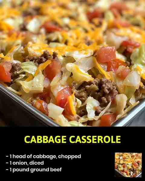 Cabbage Casserole Looking for a delicious and comforting dish to enjoy on a cozy evening? This Cabba...