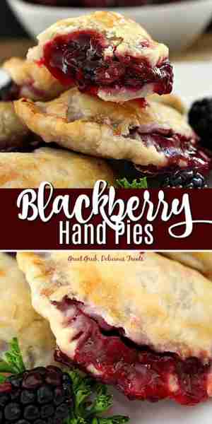💖 Blackberry Hand Pies! 💖 💖 Flaky crust stuffed full of fresh blackberry sauce then baked to perf...