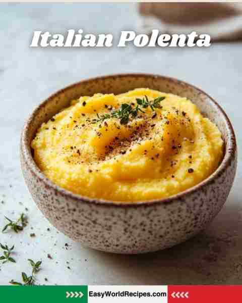 ❤️ Creamiest Italian Polenta Warm, buttery, peppery comfort in every spoonful! So simple, so satisfy...