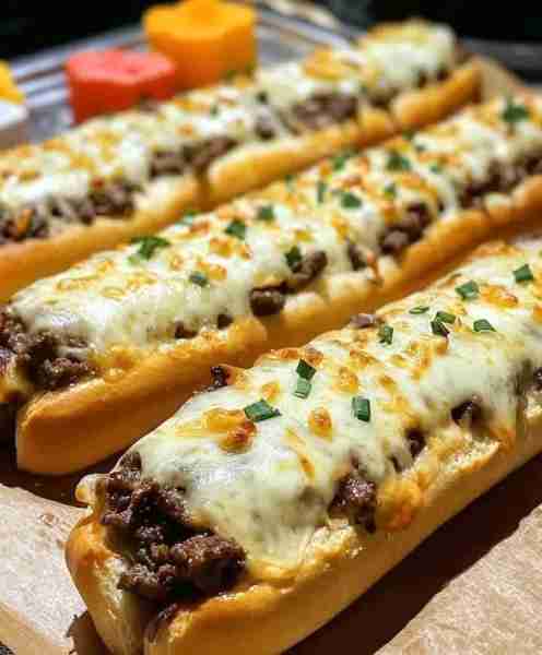 Philly Cheesesteak Stuffed Cheesy Breadsticks Ingredients: 1 lb (450g) pizza dough ½ lb (225g) thinl...