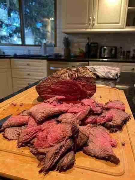 Air fryer roast beef - 5 minutes each side on 200 then turn down to 180 for 45/50 minutes. Air fryer...