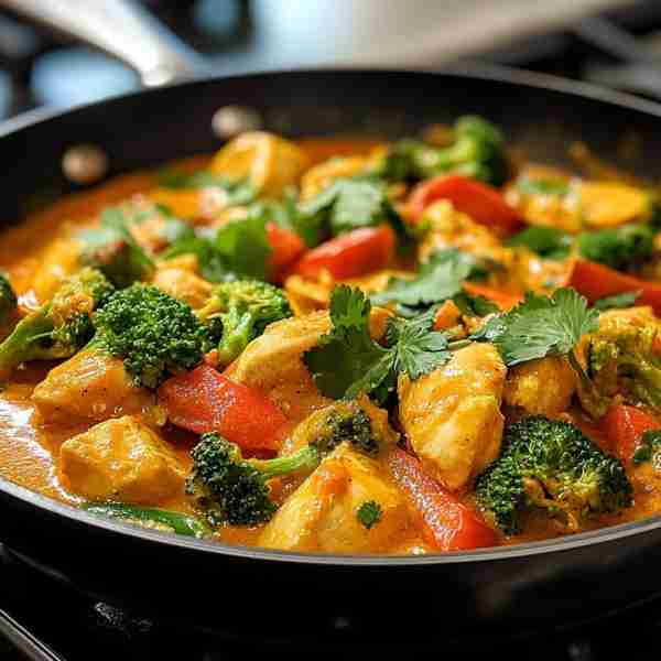 🥘 Creamy Chicken & Veggie Curry Skillet 🌶️🥦 Prep Time: 15 minutes Cook Time: 20 minutes Servings:...
