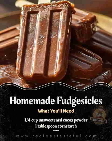 Homemade Fudgesicles Creamy Chocolate Dream Fudgesicles Ingredients: 2 cups whole milk 1/2 cup heavy...