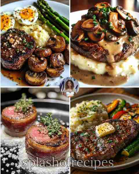 Garlic Butter Filet Mignon & Truffle Mashed Potatoes 🥩🍄 #garlic #garliclovers #GarlicParmesan ✅ I...