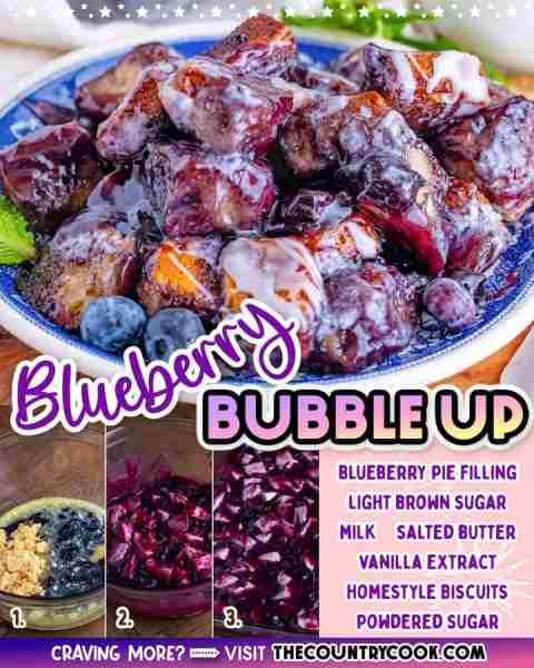 RECIPE---> https://www.thecountrycook.net/blueberry-bubble-up/ 🫐🫧 With just a handful ingredients,...