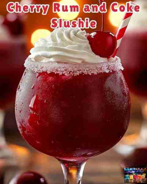 Cherry Rum and Coke Slushie: Ingredients: 1 ½ oz rum (white or dark, depending on preference) 1 cup...