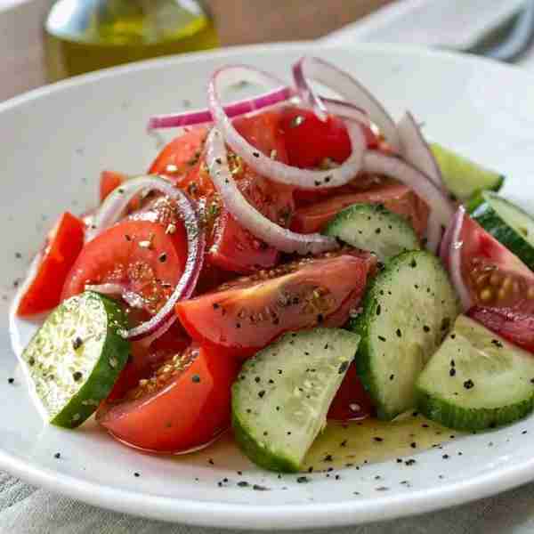 Classic Tomato & Cucumber Salad 🥒🍅 Ingredients: For more recipes:https://www.buzztim.com Cucumber...