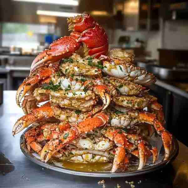 Garlic Butter Crab & Lobster Feast Ingredients: For the Seafood: 2 lbs crab legs (king or snow crab)...