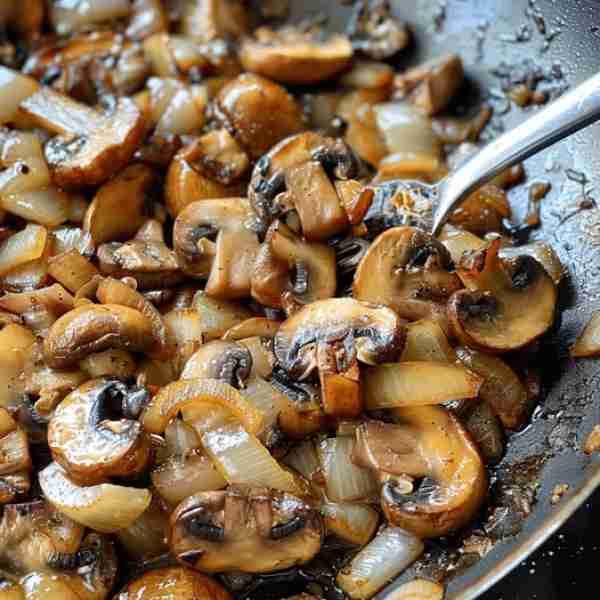 Dear Silent 🤫 members of our group say anything to stay active. Sauteed Mushrooms and Onions 😋😍 -...