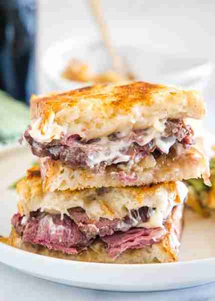 These Steak Sandwiches are an absolute favorite....Sourdough, garlic aioli, juicy steak and melty ch...
