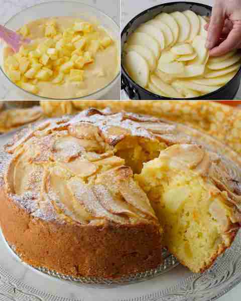 Apple🍎 + Orange🍊 = Perfect snack cake!🍰 The recipe