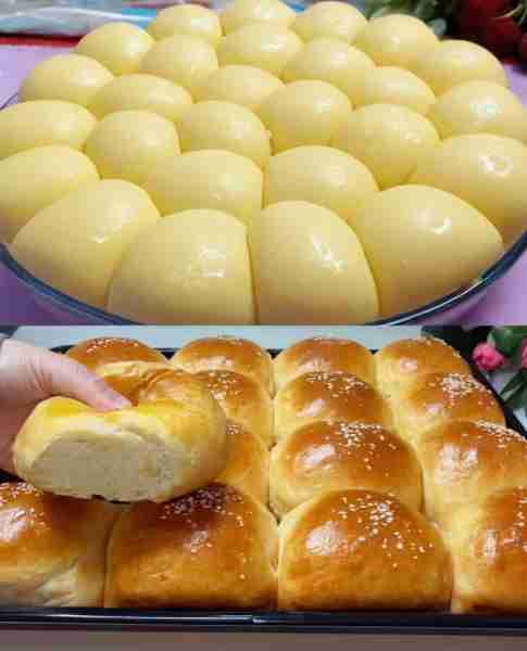 * MILK BRIOCHE - Best Fluffy like cloud and super soft - Don't Lose This 😋 INGREDIENTS: 500ml (2 cu...