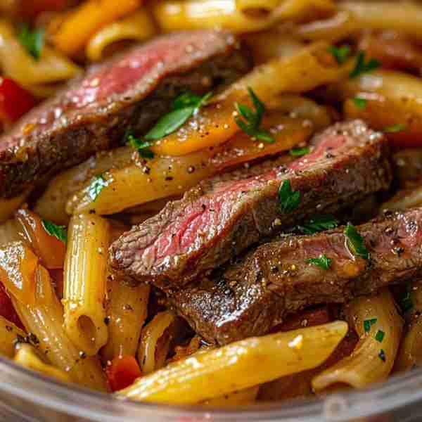 One-Pan Cajun Honey Butter Steak Pasta Wonder Ingredients: 1 lb (450g) flank steak or sirloin steak,...