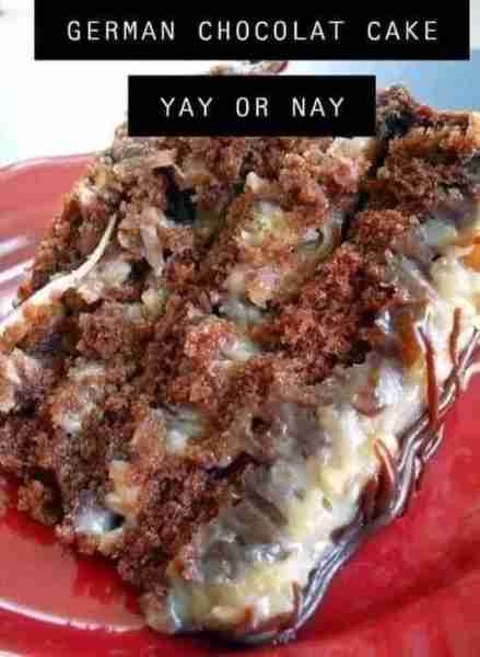 Homemade German Chocolate Cake 🍰 My husbands exact words after his first bite, “Oh my god, Ashley,...