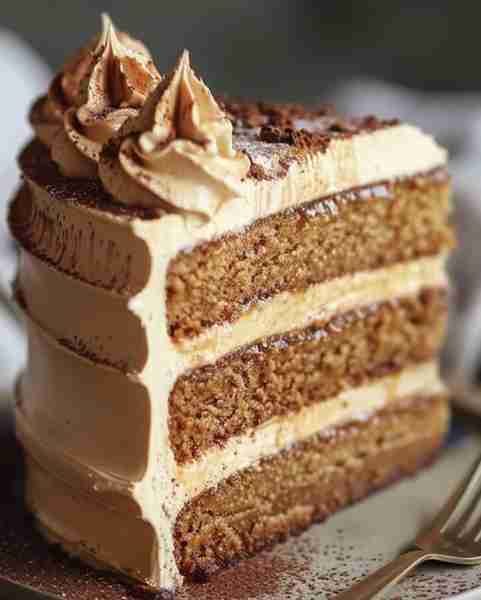 Decadent Caramel-Drizzled Coffee Layer Cake with Fluffy Buttercream Recipe Ingredients: 2 cups all-p...