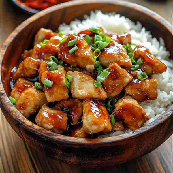 🔥 Ultimate Sticky Garlic Chicken with Rice 🍚🧄 Prep Time: 15 minutes Cook Time: 20 minutes Serving...