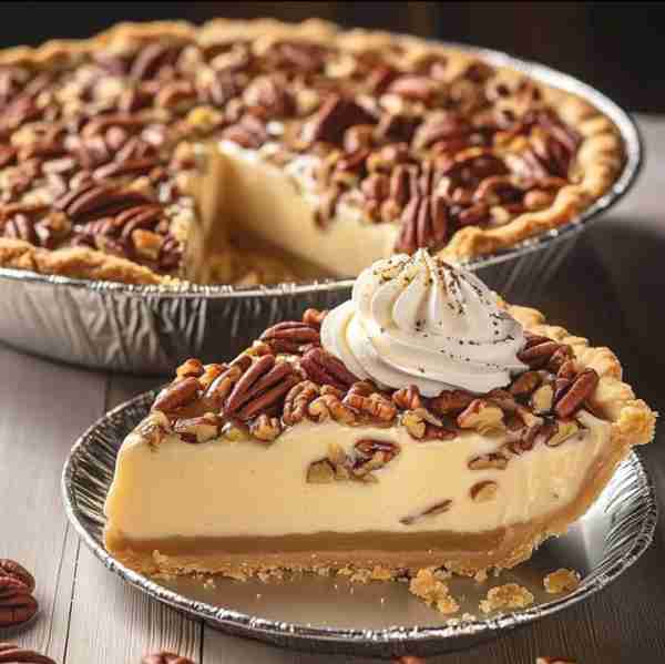 No-Bake Pecan Cream Pie Ingredients: For the crust: • 1 9-inch pre-baked pie crust (store-bought or...