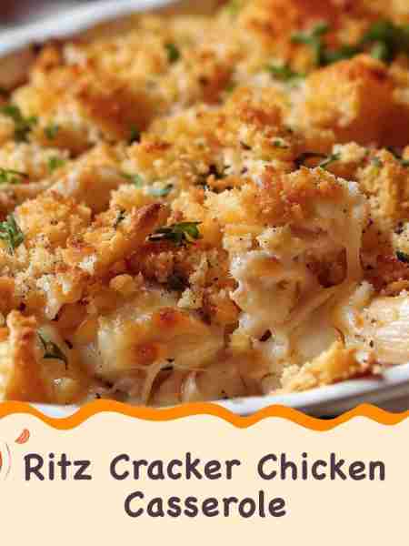 Ritz Cracker Chicken Casserole Ingredients: 4 boneless, skinless chicken breasts Salt and pepper, to...