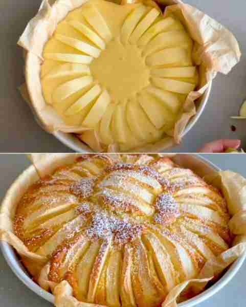 Soft Apple Cake – Short & Crisp Ingredients: 2 eggs 2 apples ½ cup sugar ½ cup oil (seed oil) ½ cup...