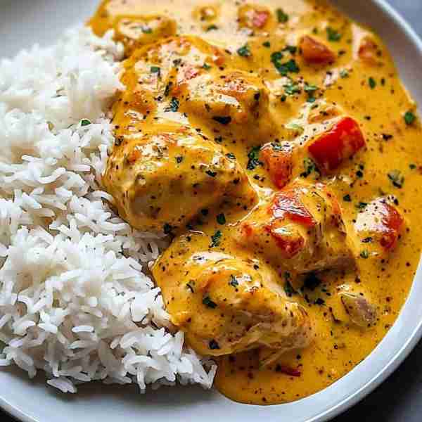 Creamy Dream Chicken Curry with Rice 🌶️🥥 Silky, flavorful, and packed with tender chicken — the ult...