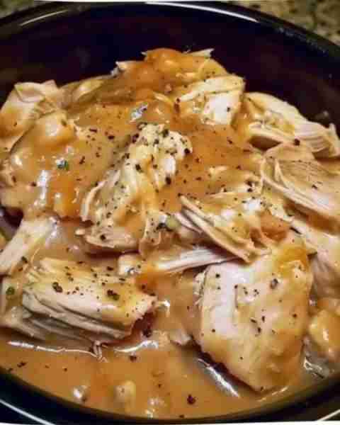 Crockpot Chicken & Gravy Ingredients 4 skinless chicken breasts 1 ounce dry ranch salad dressing and...