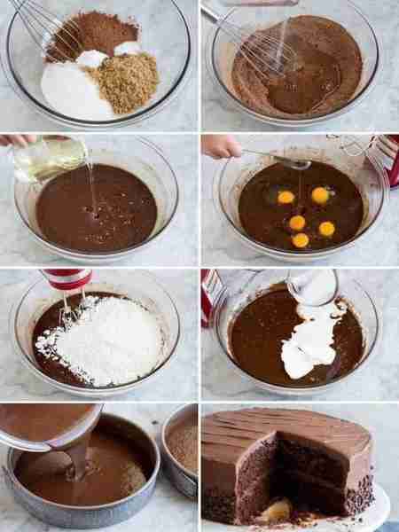 Chocolate cake Ingredients:⁣ 180 gr of all-purpose flour (1 1/2 cup)⁣ 60 gr of Cocoa powder without...