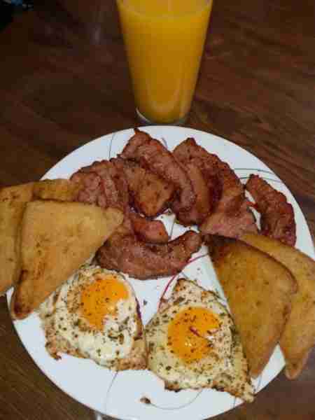 Just a little breakfast country fried ham for the win